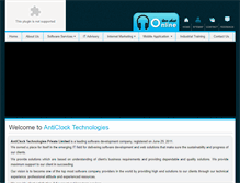 Tablet Screenshot of anticlocktechnologies.com